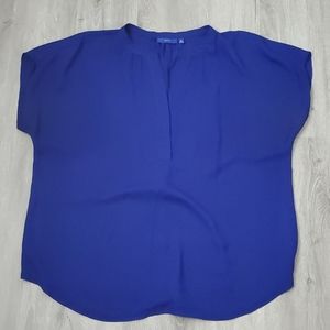 APT. 9 Blue Short Sleeve Top